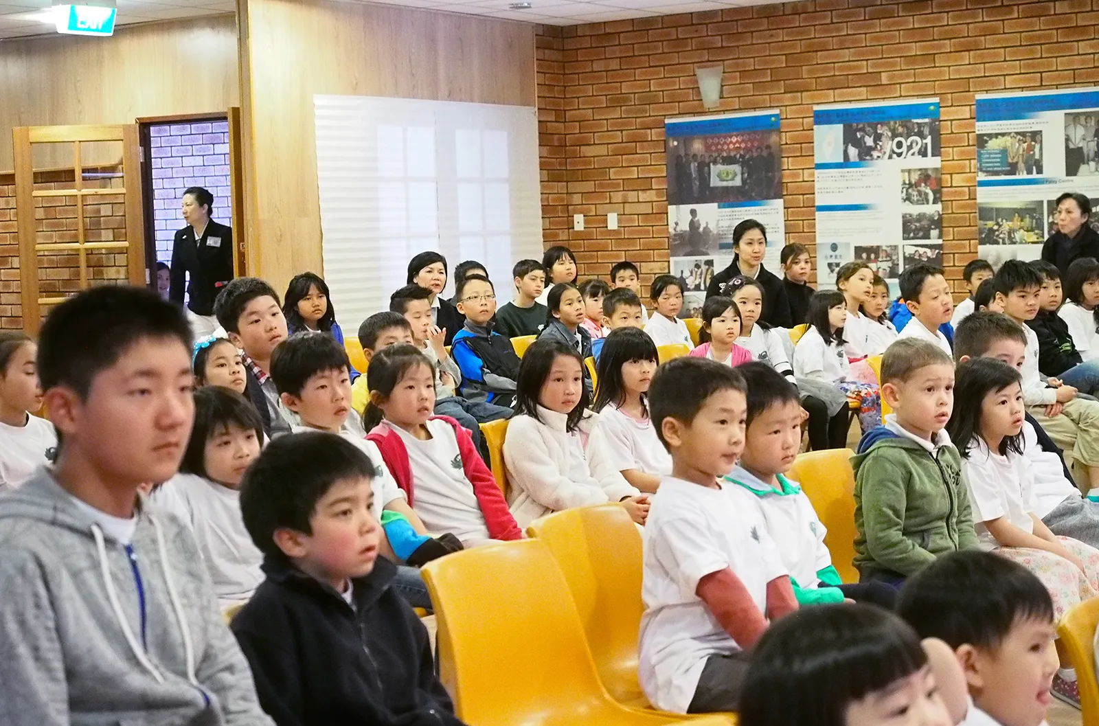 Tzu Chi Academy - Students watched the Father’s Day video attentively